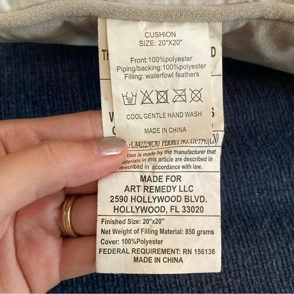 Oliver White & Gold Eyelashes Accent Throw Pillow - Picture 10 of 11